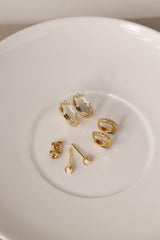 sterling silver opal gold hoop earrings