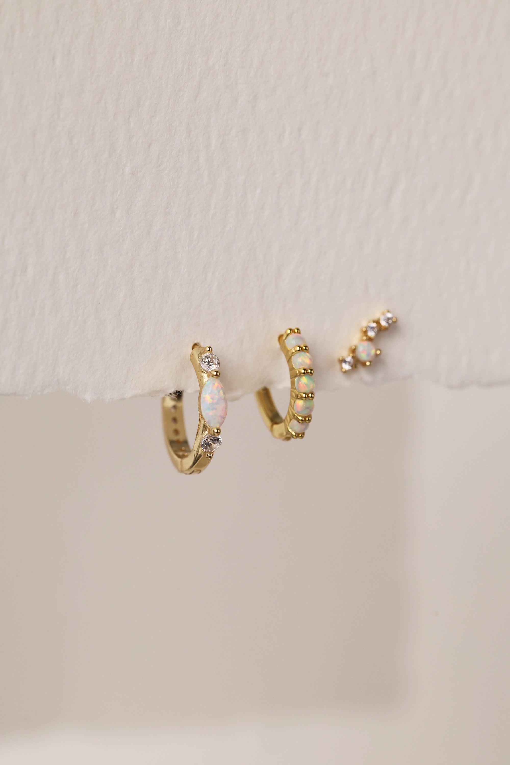 Opal Opal Opal Earrings GOLD