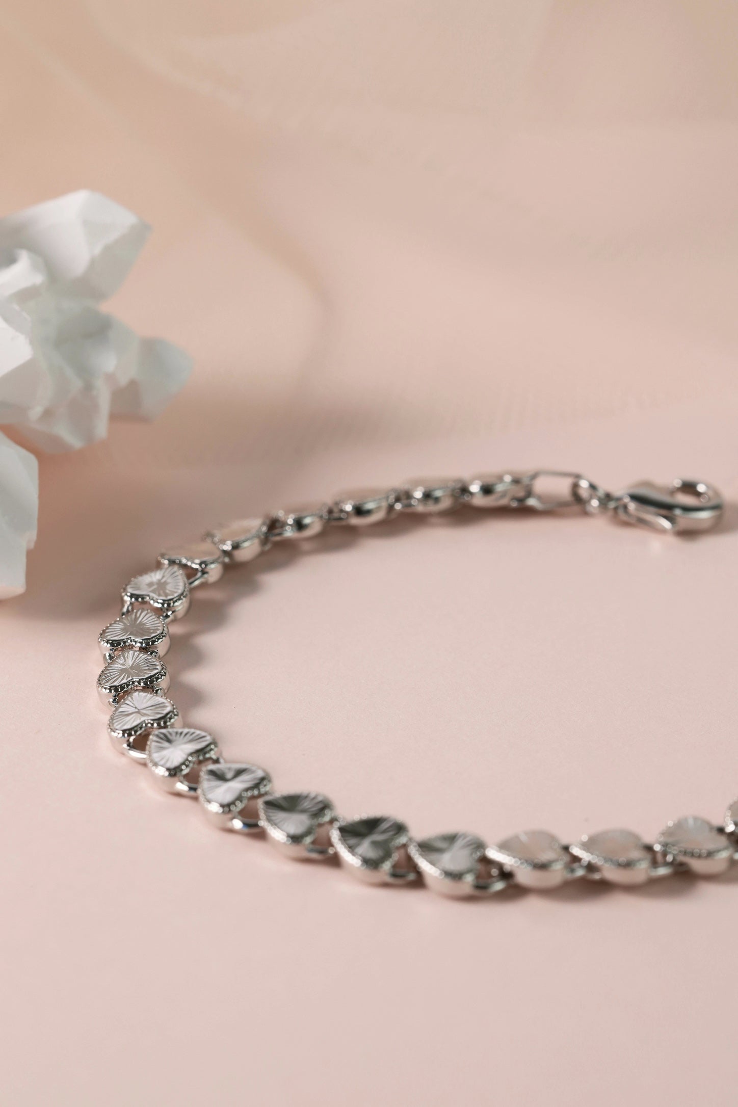 Sarang Love Heart Bracelet SILVER