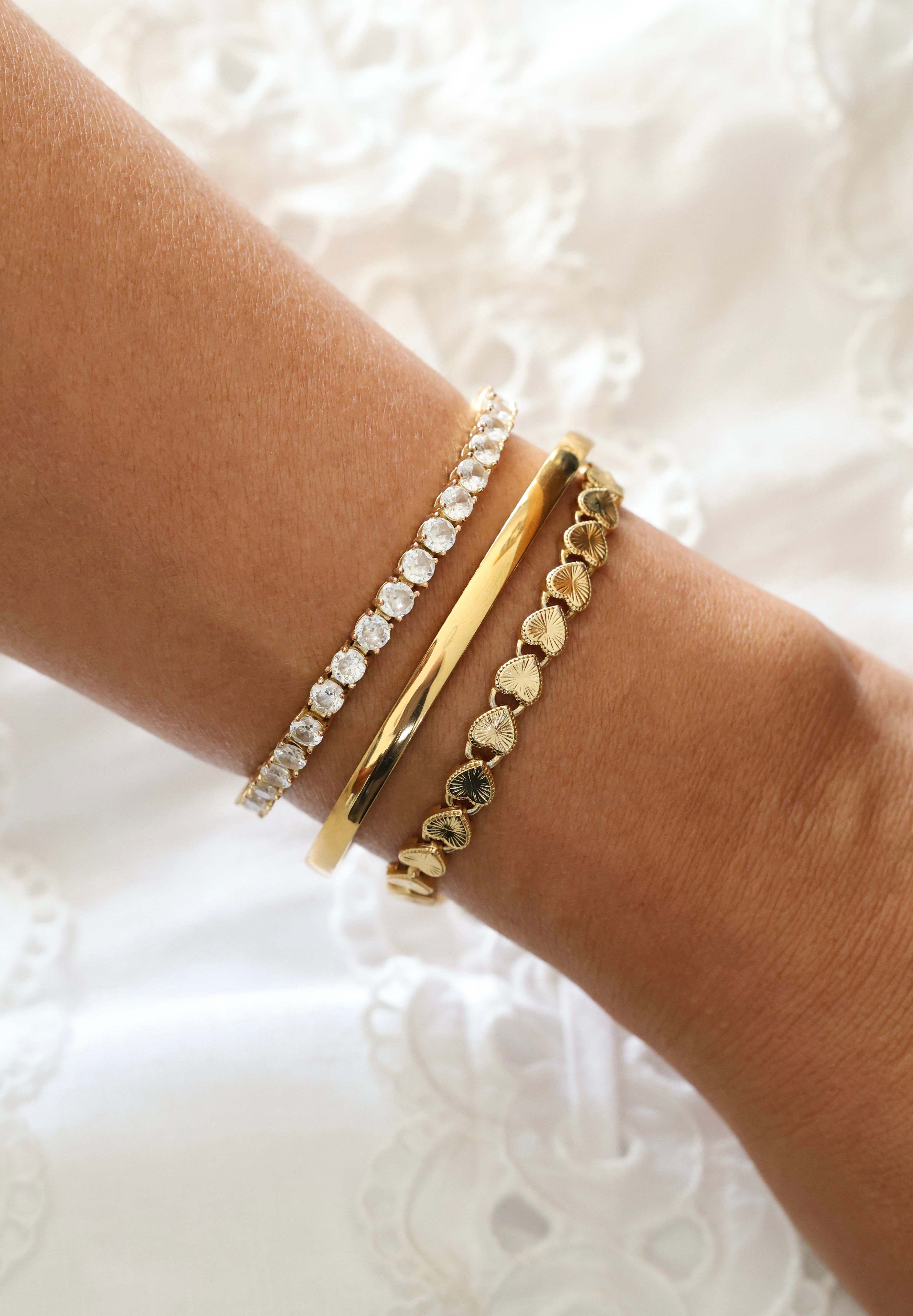 Sarang Love Heart Bracelet GOLD