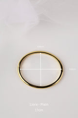 Liora & Starveil Oval Bangles Gold