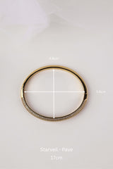 Liora & Starveil Oval Bangles Gold