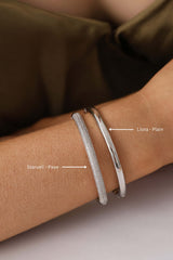 Liora & Starveil Oval Bangles Silver Liora + Starveil