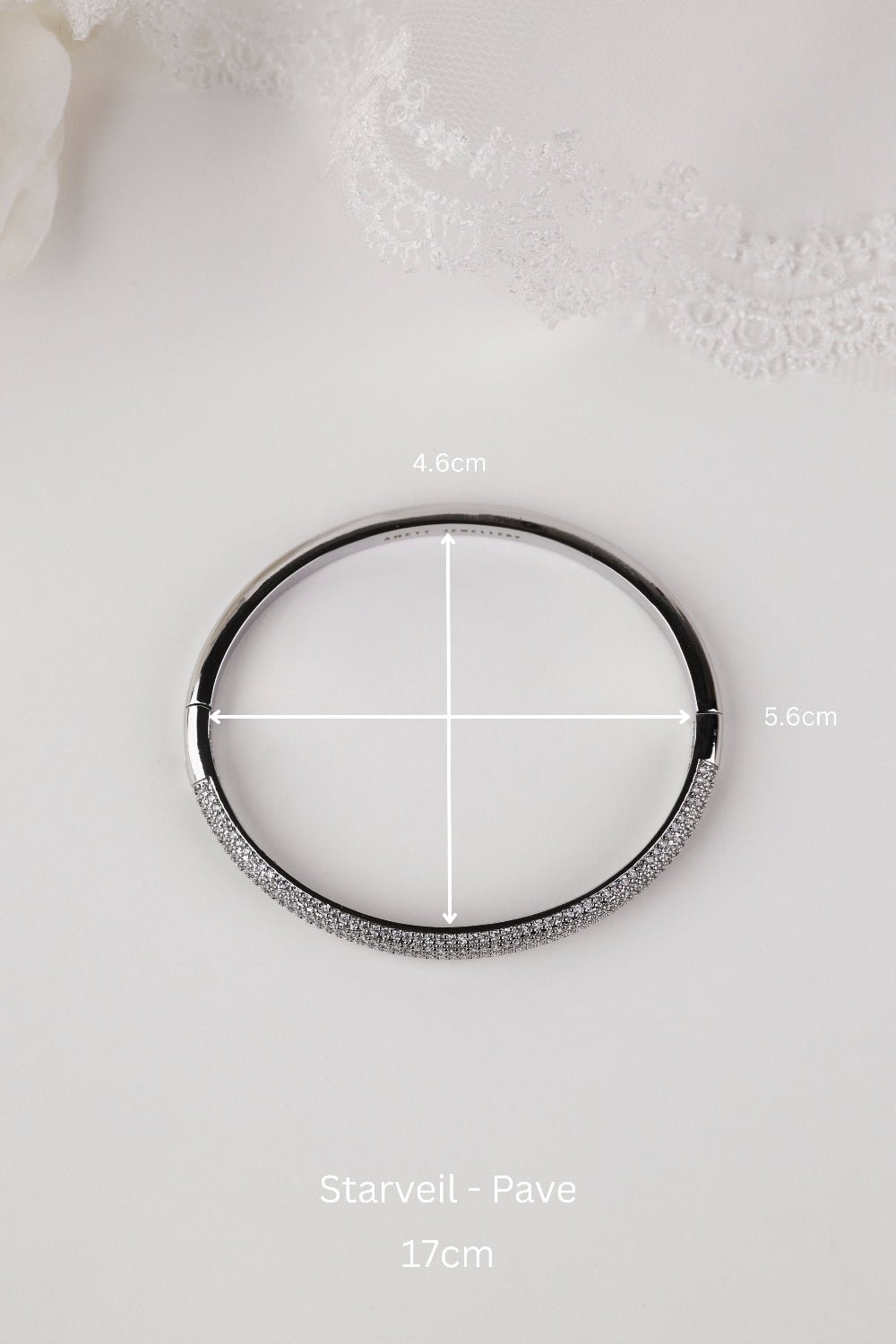 Liora & Starveil Oval Bangles Silver