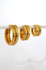 Basic Gold Hoops 7mm 9mm 12mm
