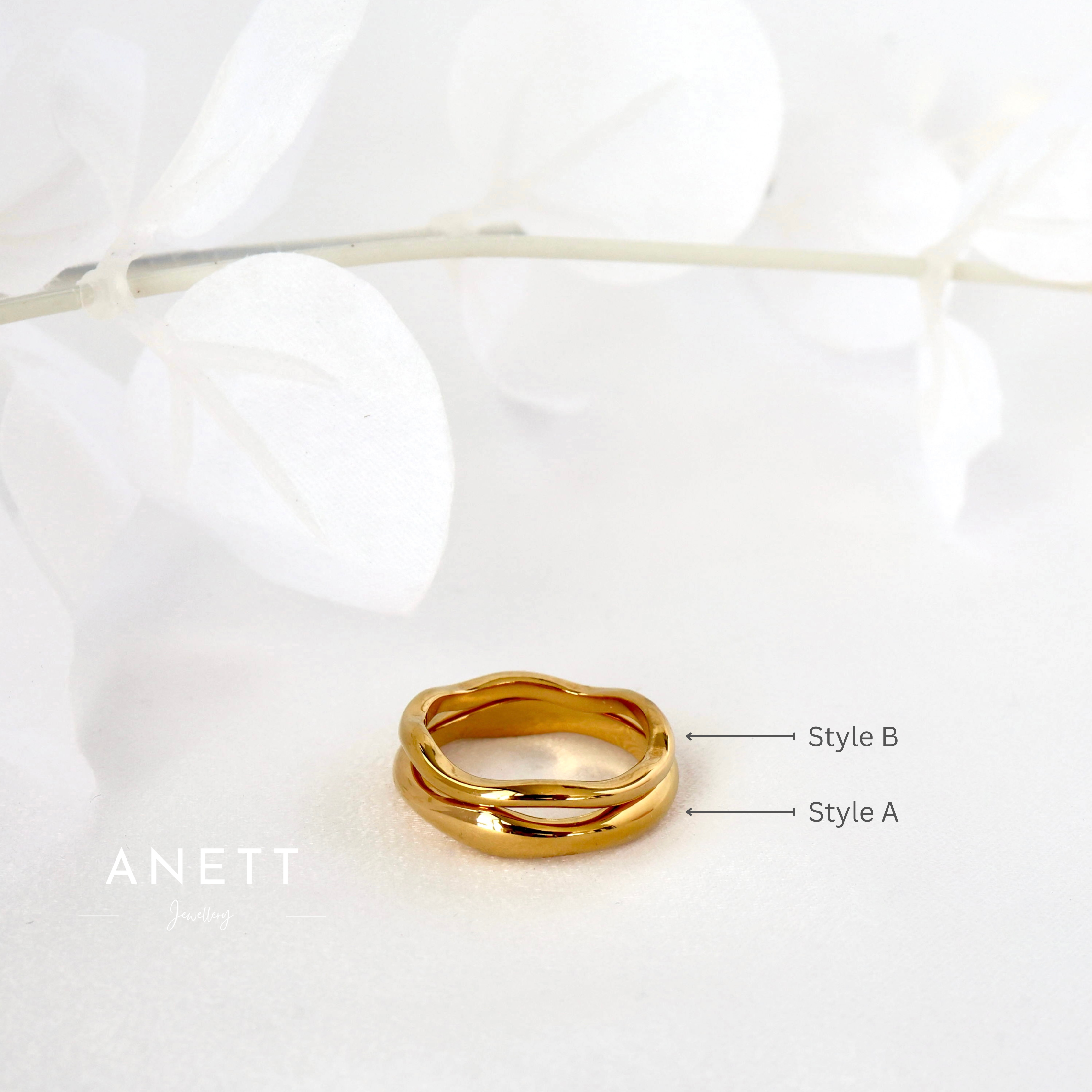 Wave Ring Stainless Steel