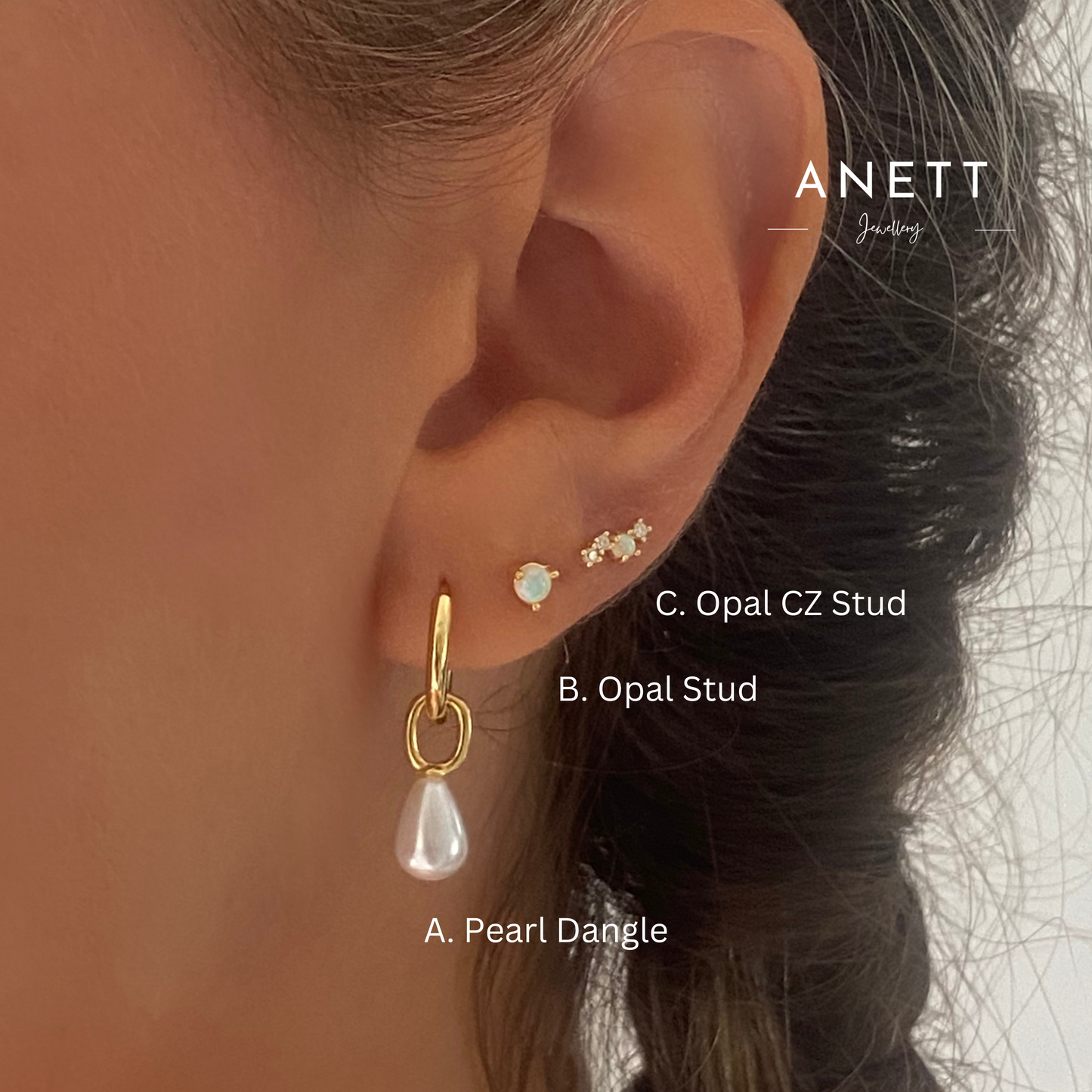 Baroque Pearl Dangle Earring Set