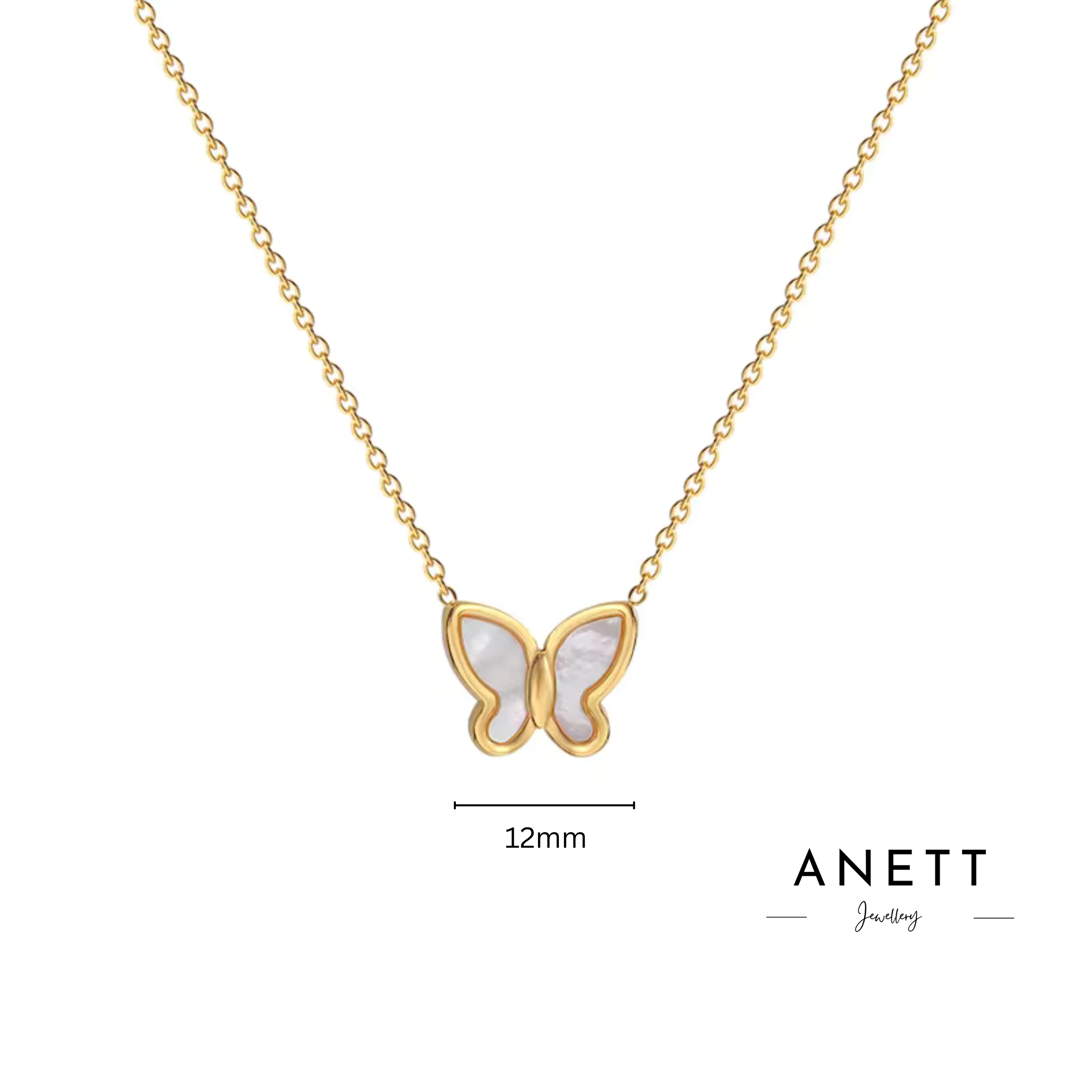 Amelia Butterfly Stainless Steel Necklace