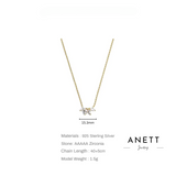 Marquise Star Pendant Gold Dainty Necklace