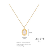 Shell Pendant Gold Stainless Steel Necklace
