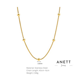 Shell Pendant Gold Stainless Steel Necklace