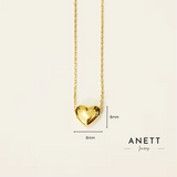 Dainty Love Heart Gold Necklace