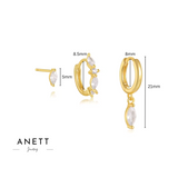 Grace Dangle Gold Earring
