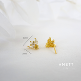 Marquise Crown Stud Earrings