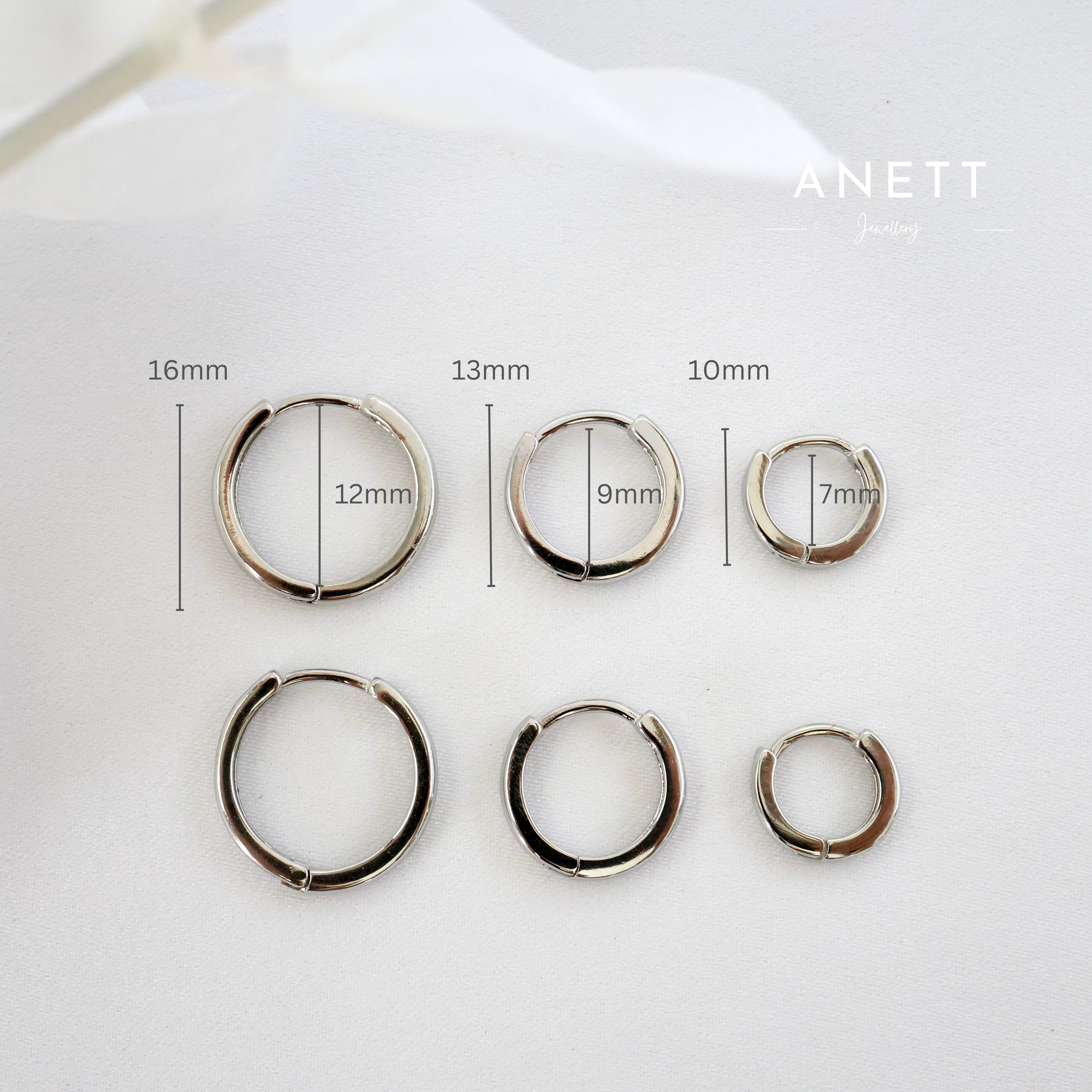 Basic Silver Hoops 7mm 9mm 12mm