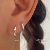 Basic Silver Hoops 7mm 9mm 12mm