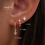 Mia Diamond Dangle Earrings GOLD