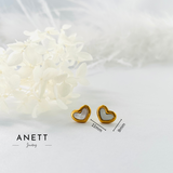 Esmae Love Heart Stainless Steel Earrings