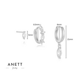 Grace Dangle Silver Earrings Gift Set