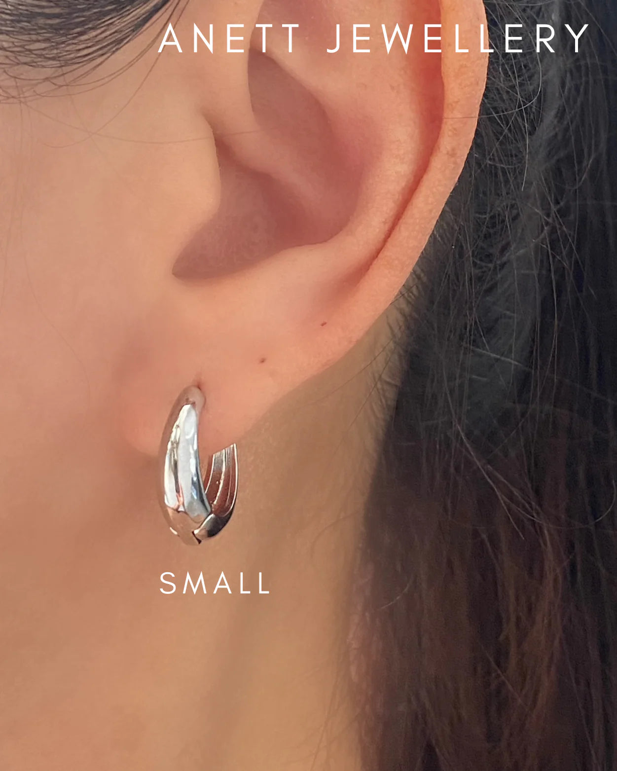 Lucy Teardrop Thick Gold Hoops 17mm 20mm