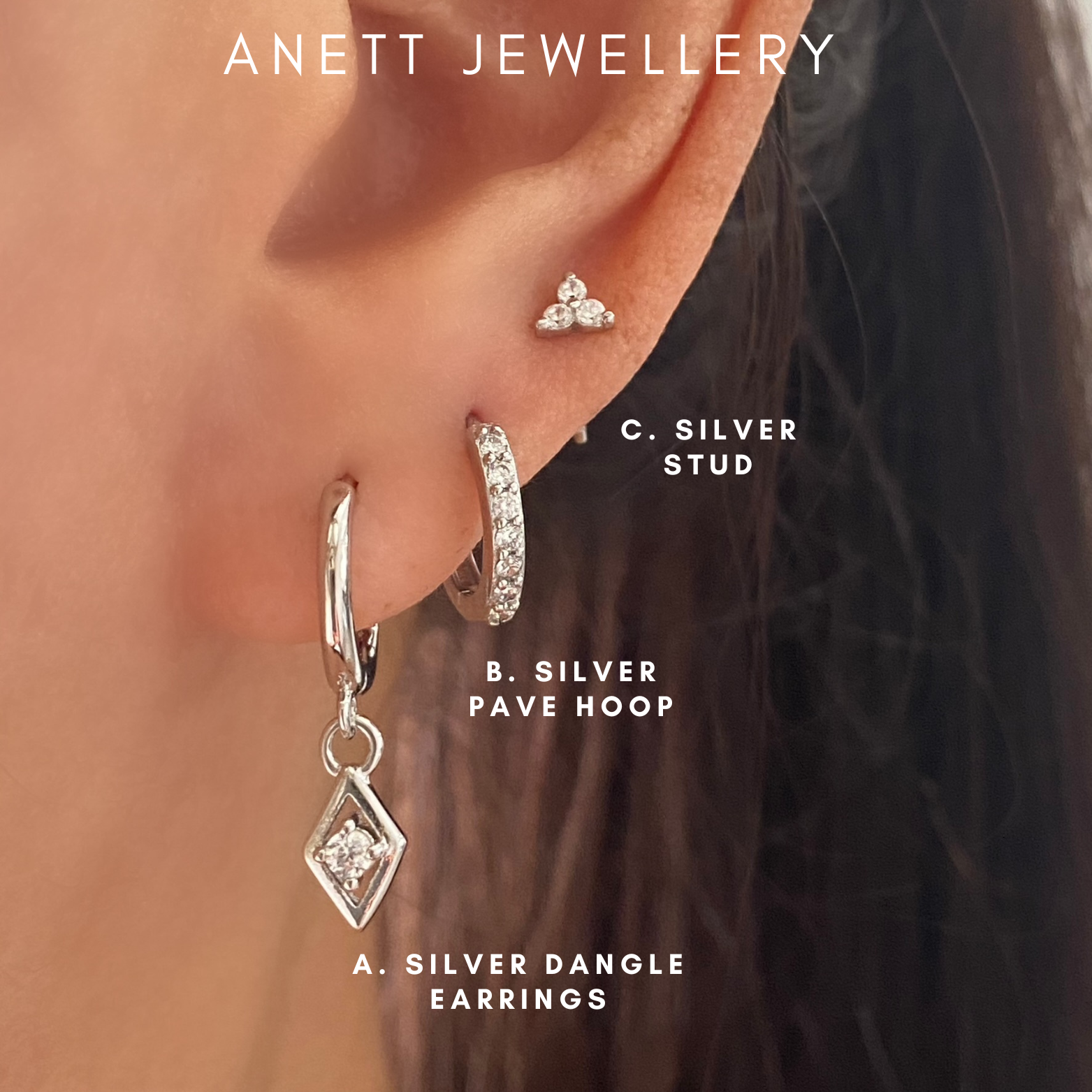 Sterling Silver Stud Earring Gift Set - Circle, Star, Heart & Disc –  KerrieBerrie Beads & Jewellery