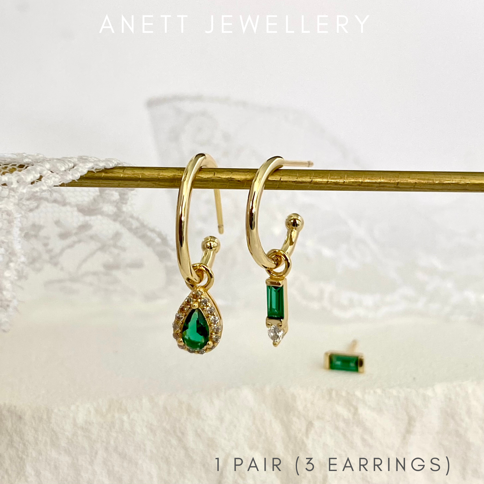 Earring stack sets silver deals