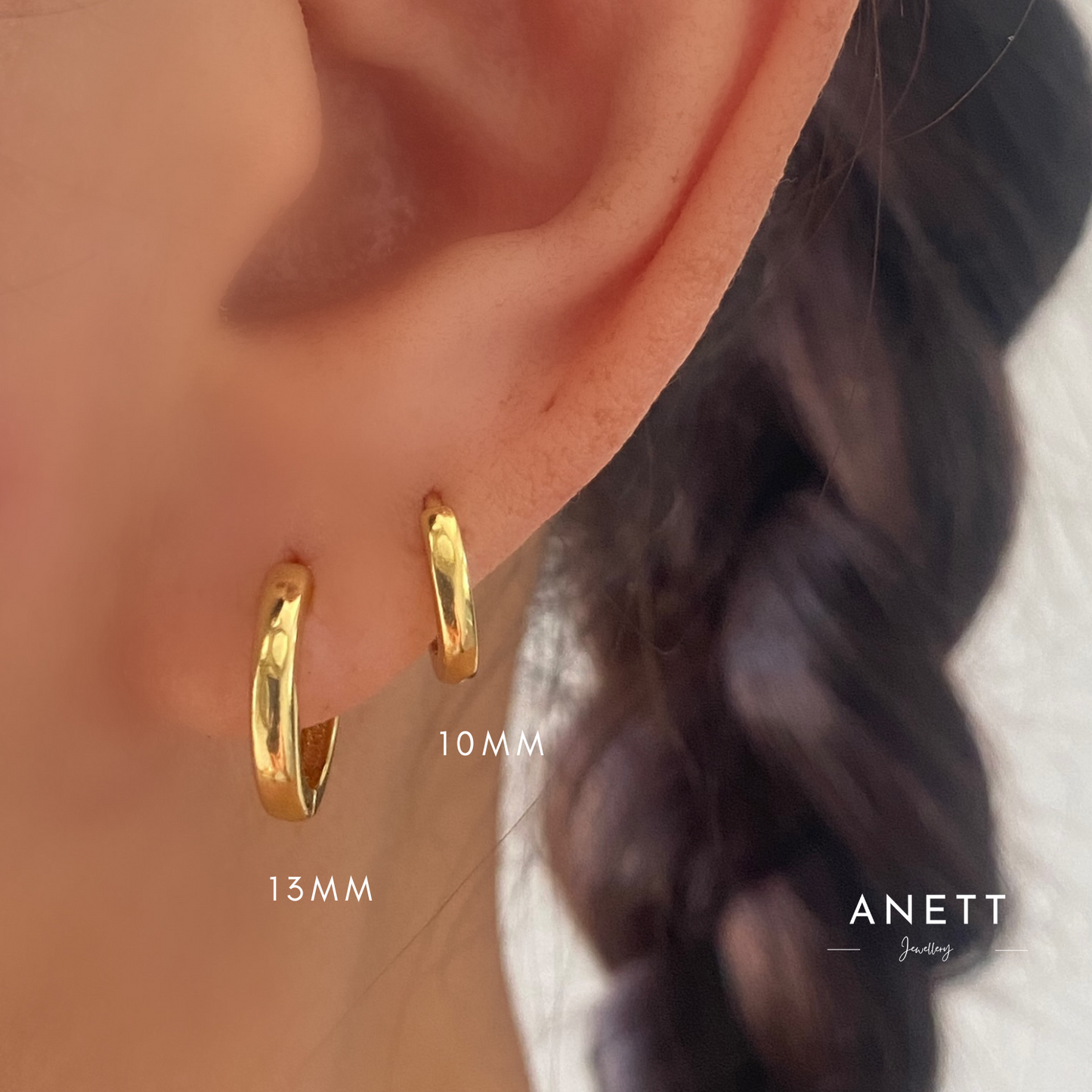 Basic Gold Hoops 10mm 13mm 16mm