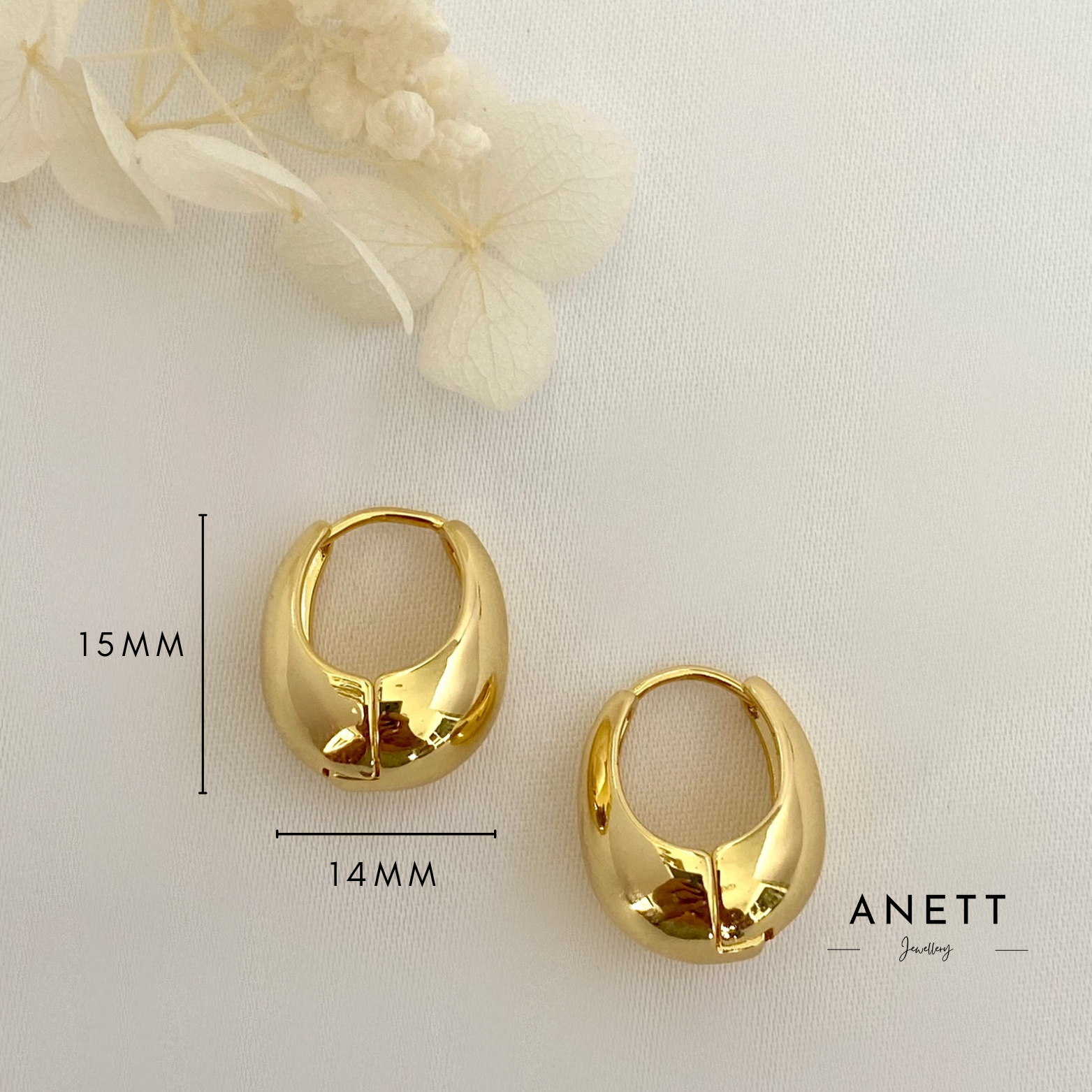 Chunky gold plated hoop earrings deals