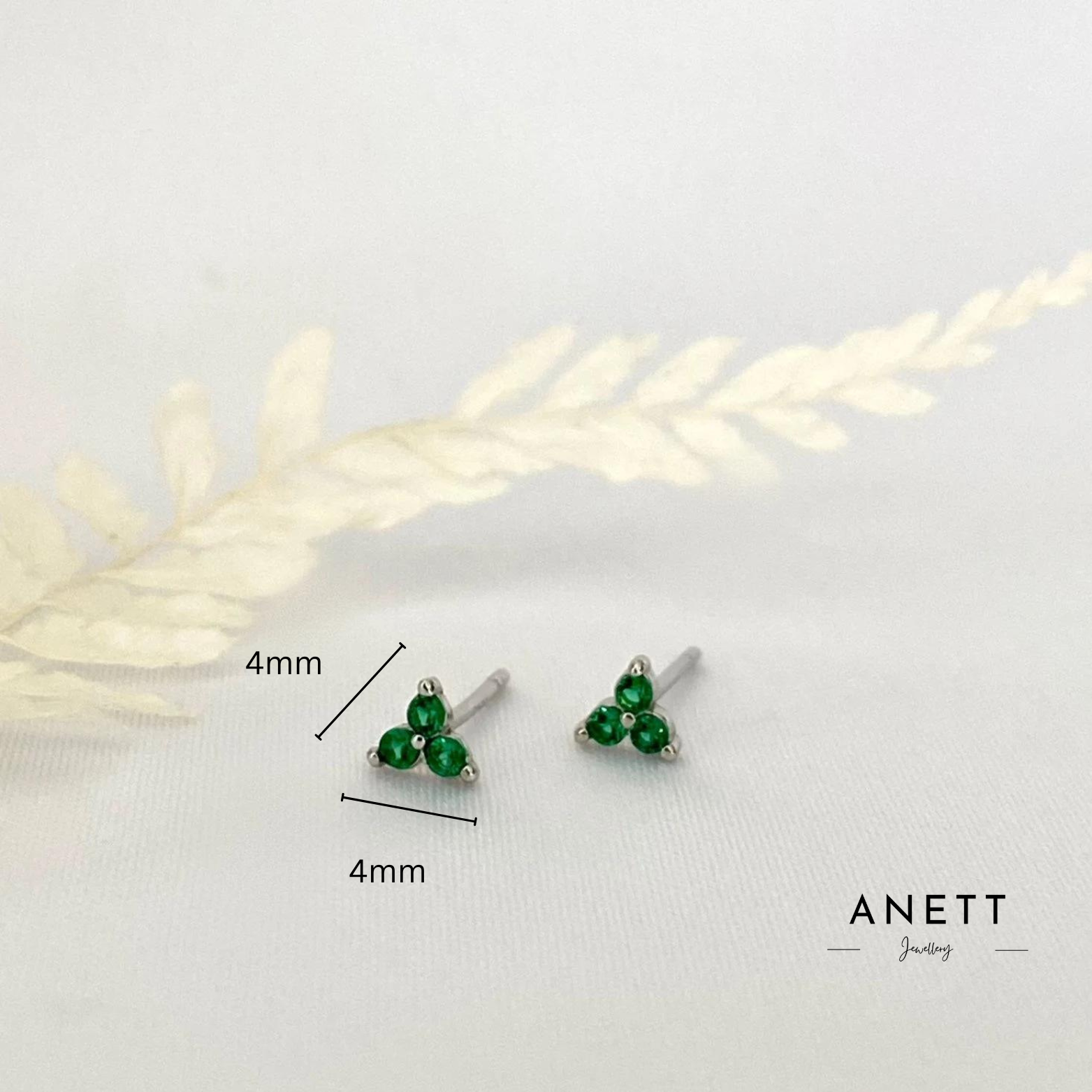 Tiny 2025 emerald earrings