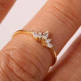 Marquise Dainty Ring- Sterling Silver