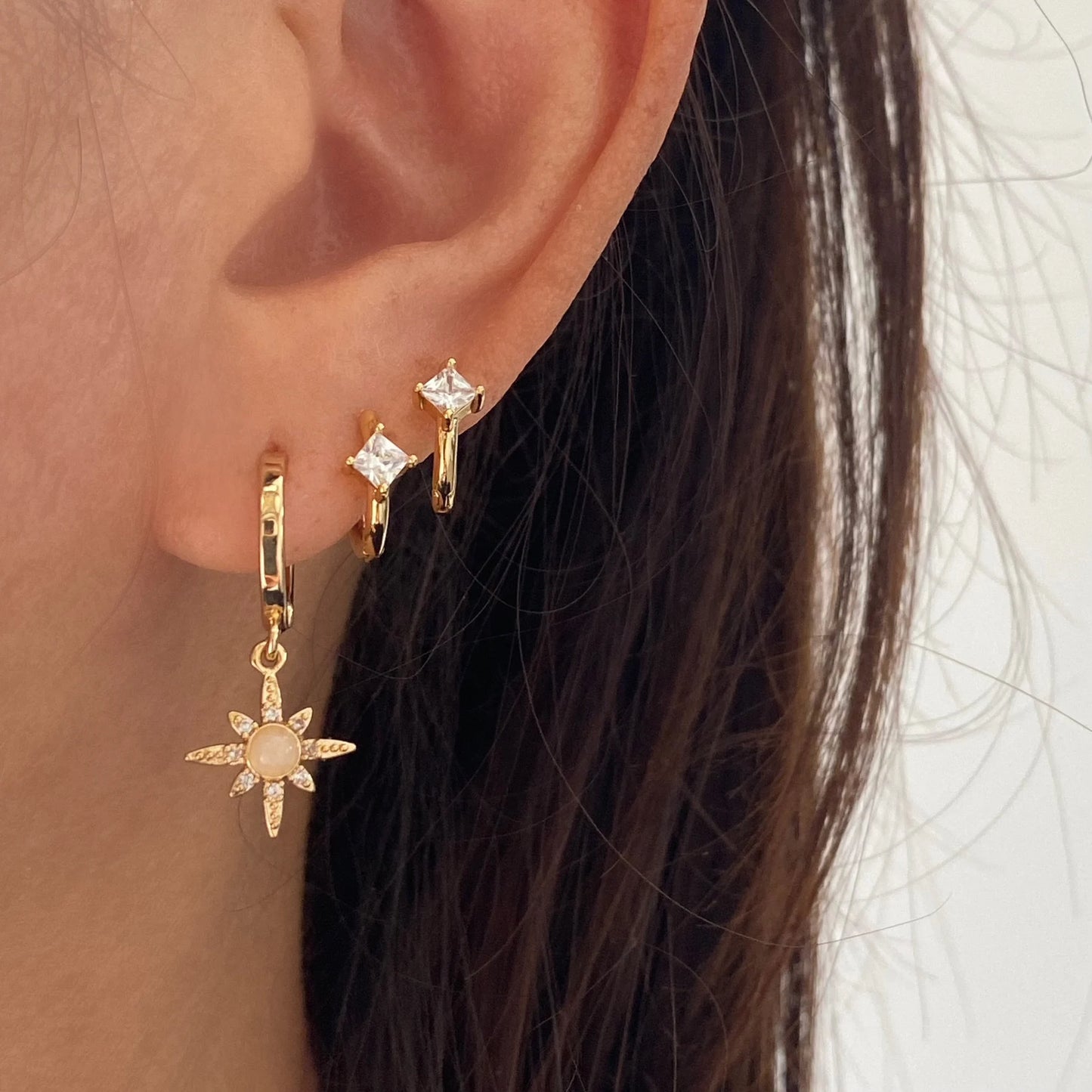 Starburst Opal Dangle Earrings