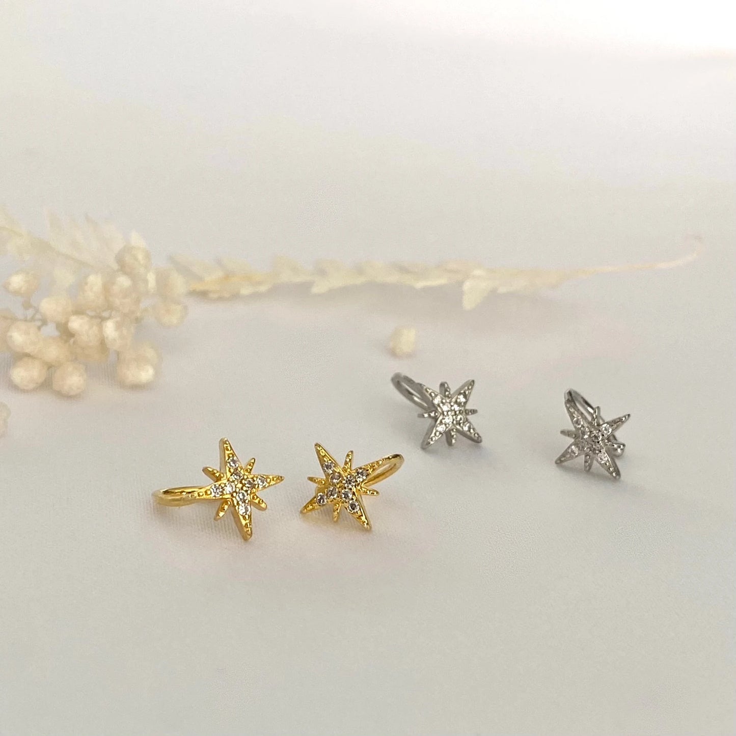 Twinkle Star Ear Cuff SILVER