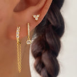 Gold Chain Dangle 3 Pieces Set