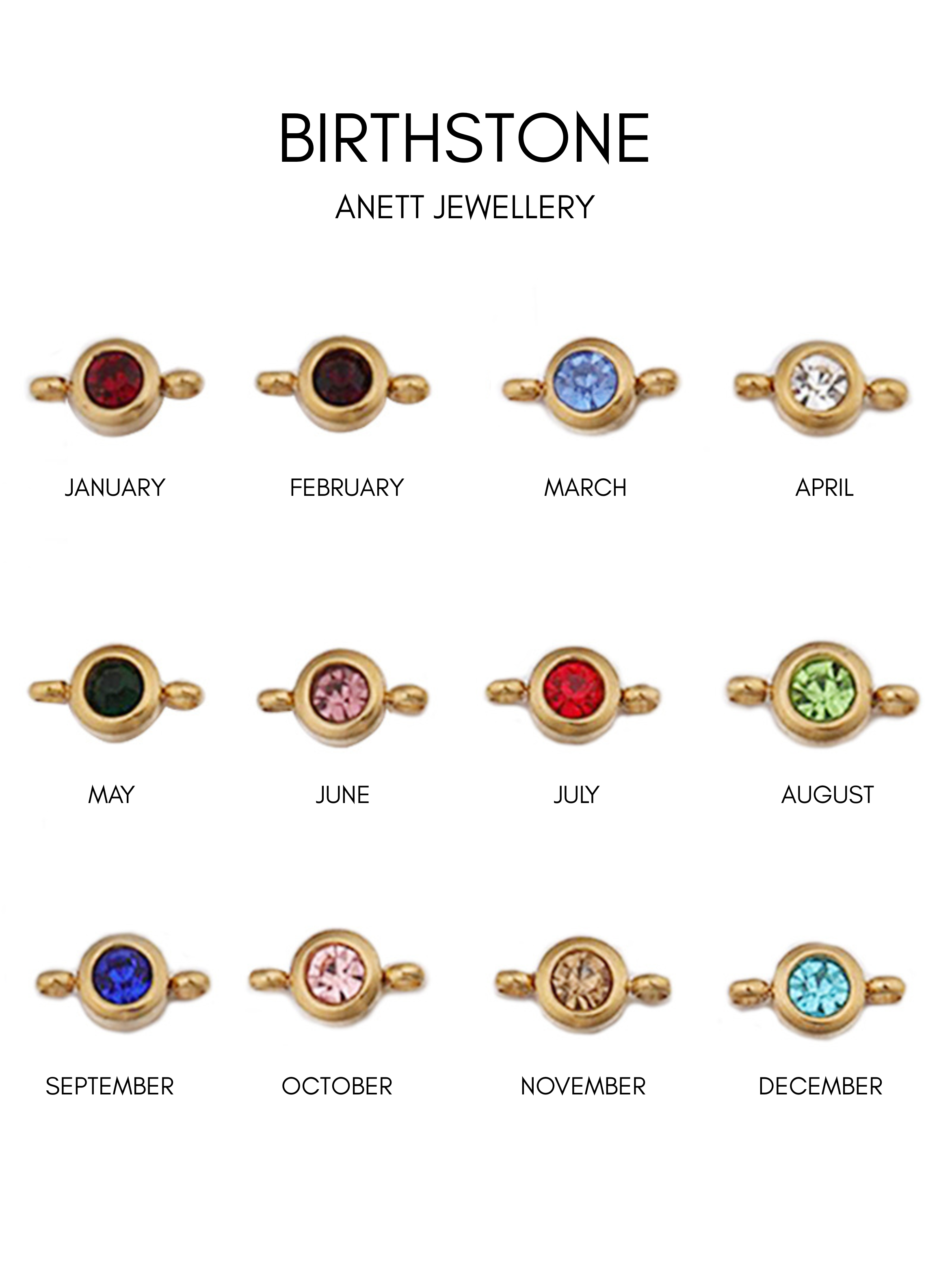 Zalia Birthstone Bracelet - Stainless Steel